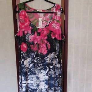 NEW AVENUE PLUS SIZE FLORAL SHEATH DRESS 22/24 3X